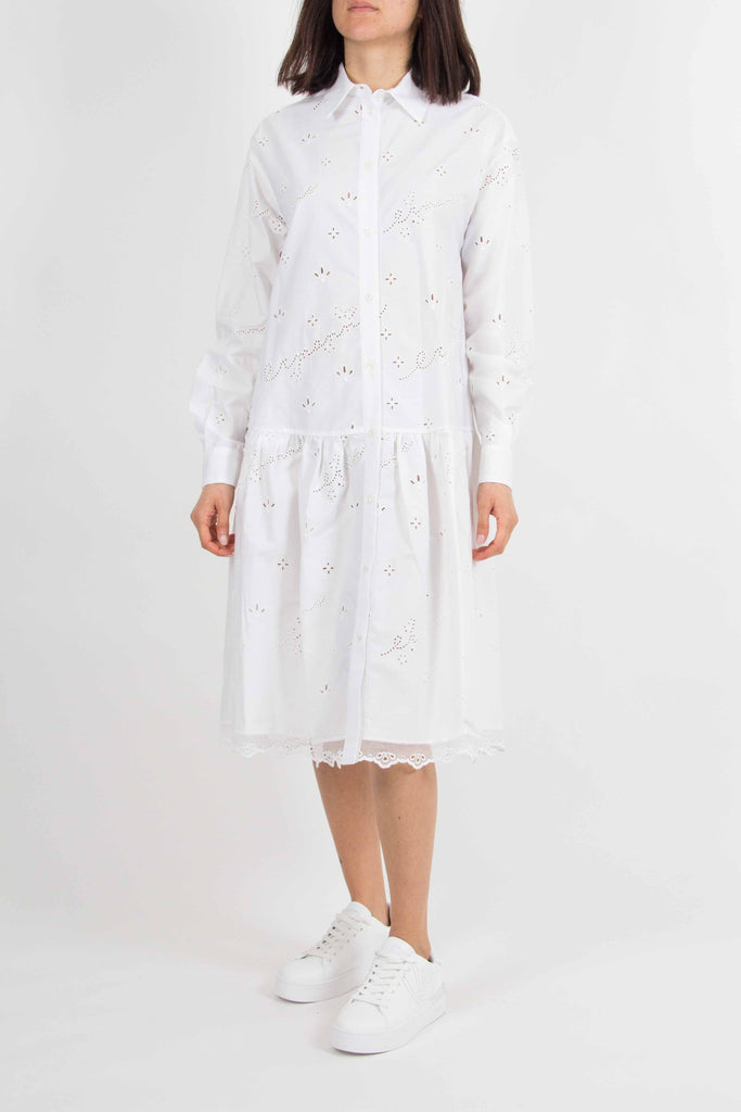 ERMANNO SCERVINO Abito Stampato Con Inserti In Pizzo