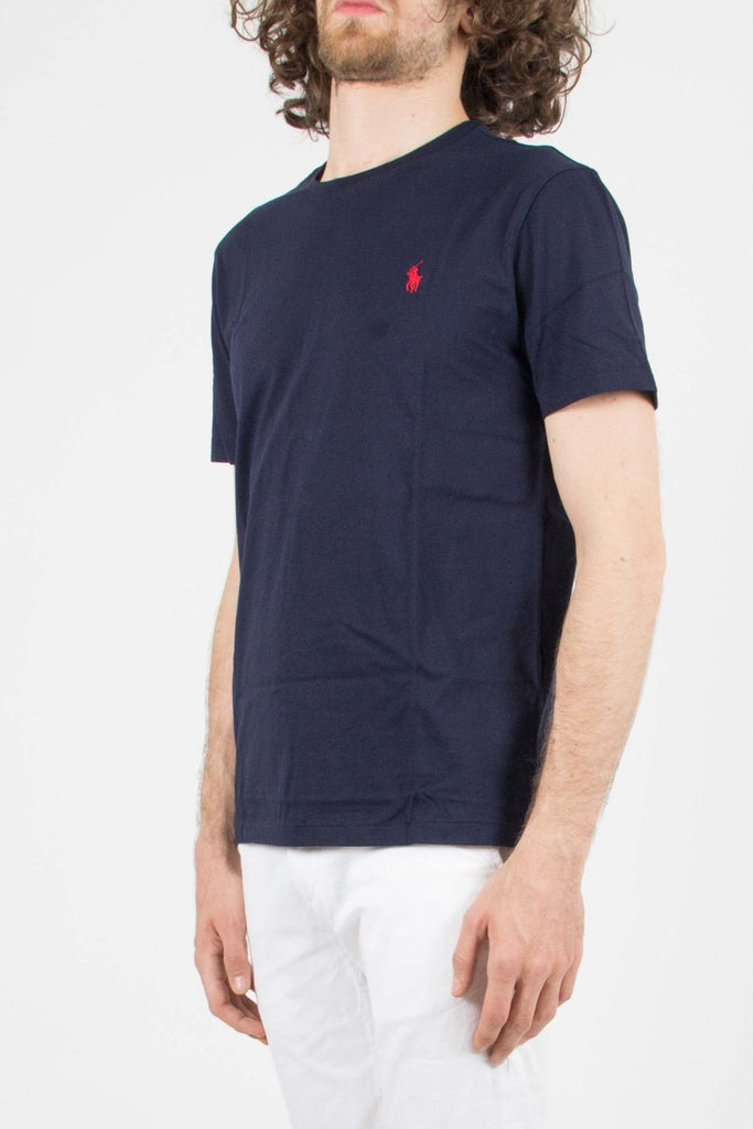 POLO RALPH LAUREN T-shirt in jersey Custom Slim-FitT-shirt mezza manica in jersey di cotone